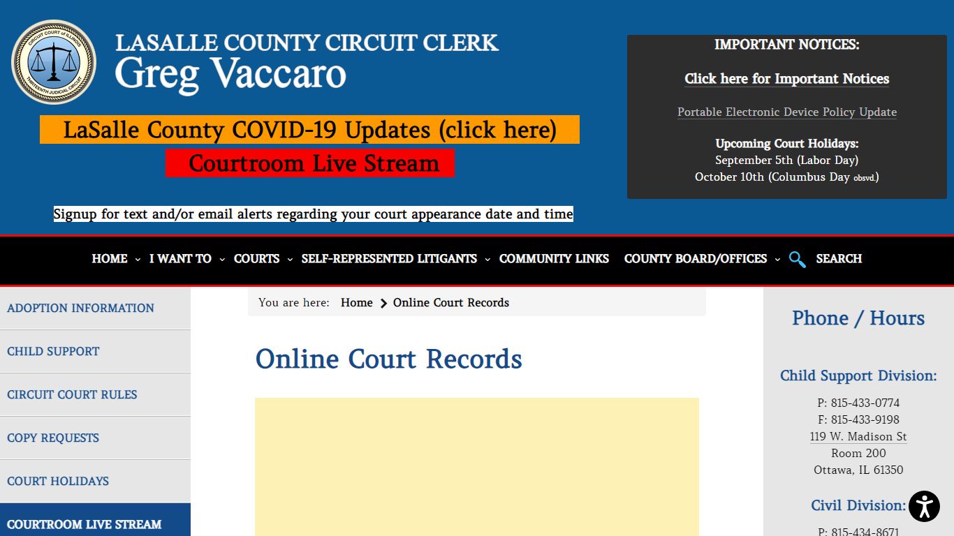 Online Court Records - LaSalle County Circuit Clerk